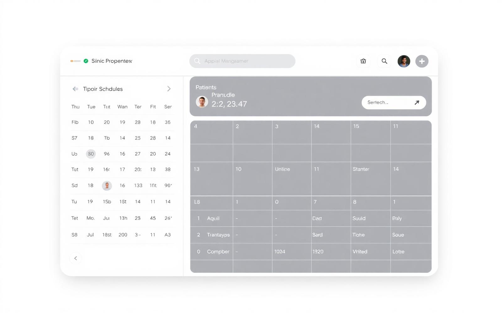 Pocket MD appointment calendar with the day's patient queue
